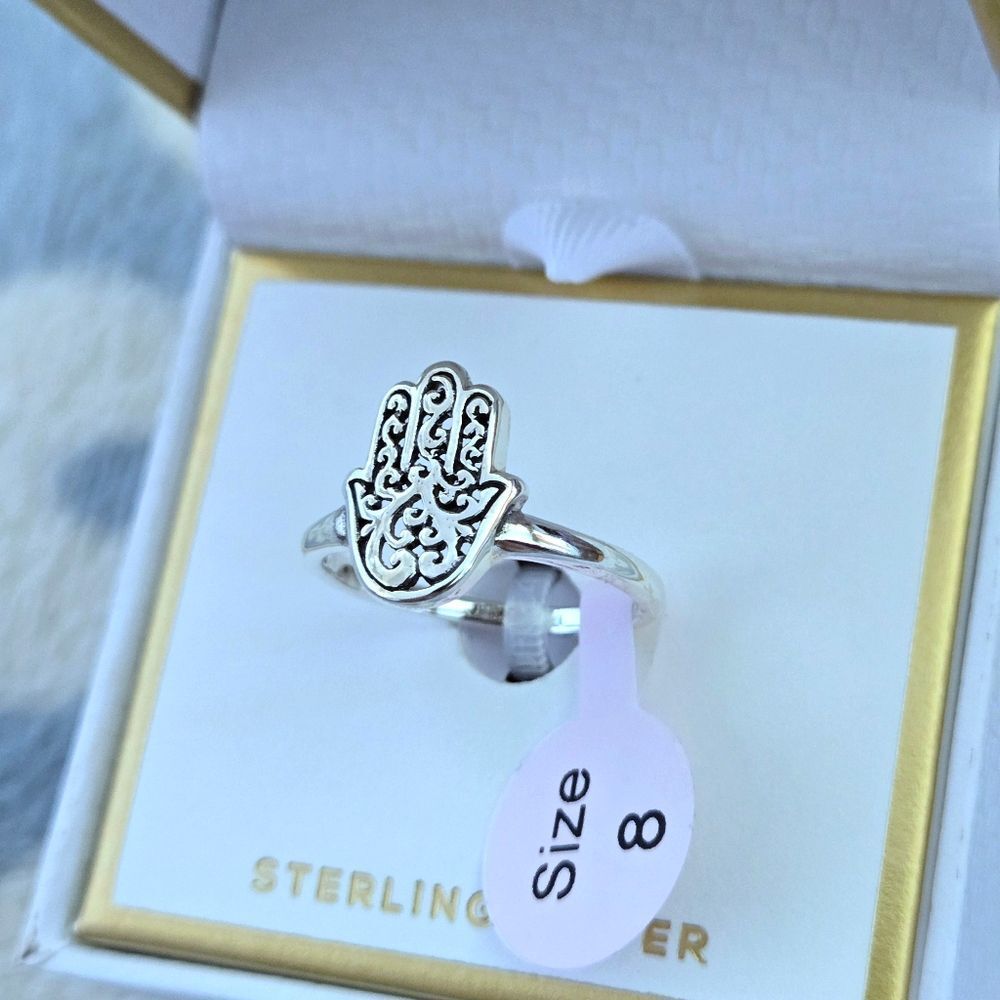Annika Witt Sterling Silver🤍 Hamsa✋️ Ring💍 - NIB - Picture 3 of 16